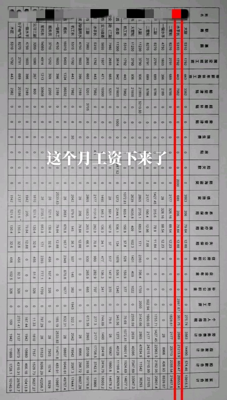 最新海员工资表揭示，薪酬变化及其影响因素