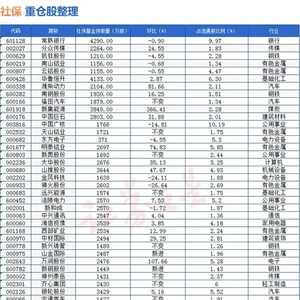 社保重仓股投资趋势与机遇深度解析